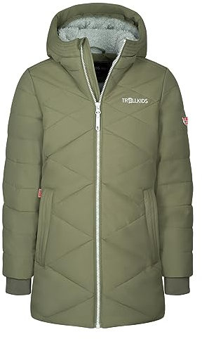 Trollkids Girls Bergen Coat 176, Dusky Olive