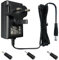 12V 1A 12W 1.8M Long Power Supply Adapter, AC DC Switching Adapter (Input 100-240V, Output 12Volt 1Amp 1000mA), Wall Mount Transformer Plug with 3 Interchangeable Adapter Jacks, UKCA Listed