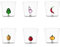 Ichendorf Vegetables Set 6 tumbler in vetro borosilicato, decori assortiti
