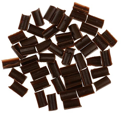 50Pcs Brown Keratin Nail Glue for U Tip Hair Extensions Hot Fusion Bonding