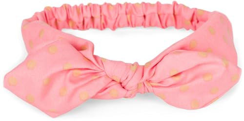 styleBREAKER Damen Haarband mit Punkte Muster, Schleife und Gummizug, Stirnband, Headband, Pinup, Rockabilly, Haarschmuck 04026036, Farbe:Apricot-Beige