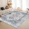 OMERAI Teppich Groß - Wohnzimmer 200X290CM Schlafzimmer Dunkelblau Orientalisch Weiche, Kurzflor Carpet - Waschbar in Waschmaschine