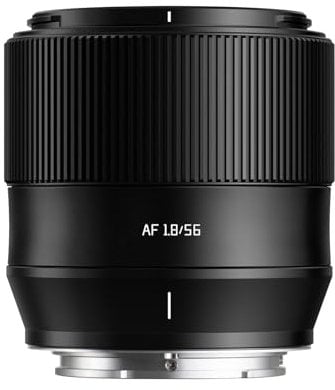 TTARTISAN 56mm F1.8 Objetivo de cámara para Montura Sony E Enfoque automático APS-C Metal Ligero Objetivo Soporte Ojos Seguimiento