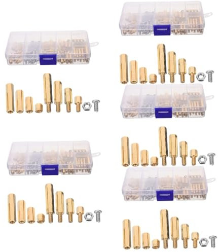 SOLUSTRE 5sets Replacement Computer Screws and Assorted Standoffs for Motherboard Laptop Computer Replacement Parts Pcb Standoff Screws Kit for Mounting Hardware