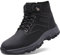 Littleplum Herren Winterschuhe Winterstiefel mit Warm Gefüttert Warm Wasserdicht Wanderschuhe Schneestiefel,Schwarz,43 EU