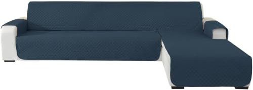 Ystyle Sofabezug L Form 3 Sitzer, Universal Reversibel Sofa Überzug L Form Für Links/Rechts Halbinsel, Sofabezug Ecksofa L Form Wasserdicht, Sofa Cover L Shape Kratzfest (255cm, Berlin Blau)