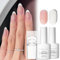 French Manicure Kit - Nail Stamp with 2PCS White Pink Gel Nail Polish Nail Scraper, French Nails French Tip Stamp Nail Art Tools, Nail Accessories Gel Nail Polish Gel Nail Kit