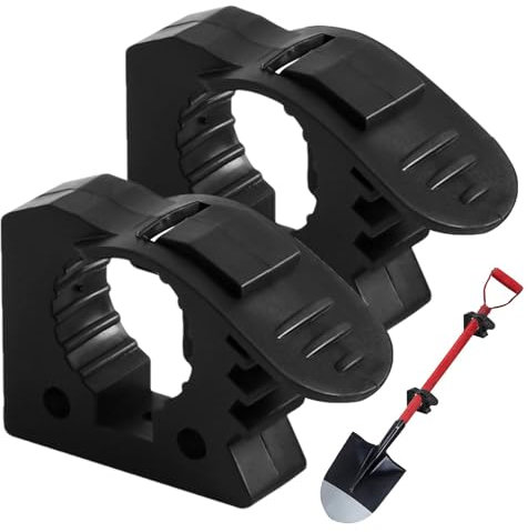 Soporte de pala para portaequipajes, portahachas - 2 soportes de montaje de abrazadera de goma de liberación rápida | Soporte de abrazadera ATV UTV para mangos de herramientas de 1,2 a 1,6 pulgadas de