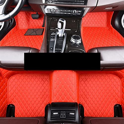 SQWDWEGF Tapis Anti-dérapants Tapis De Sol De Voiture Imperméables pour Morris pour Garages pour MG ZS 2020 2019 2018 2017 Tapis Pièces Protecteur Auto Tapis Intérieurs(LHD 3pcs Red)