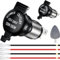 DAOKAI Enchufe de mechero, DC 12V 120W toma de corriente del coche de reemplazo, adaptador de toma de corriente a prueba de agua con el arnés de cableado para automóviles camiones motocicletas - 2pcs