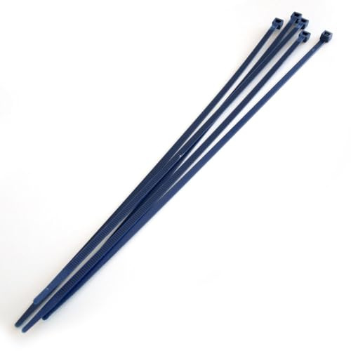 100 Stück Hygostar Kabelbinder | detektierbar, blau, L: 20cm, B: 0,36cm