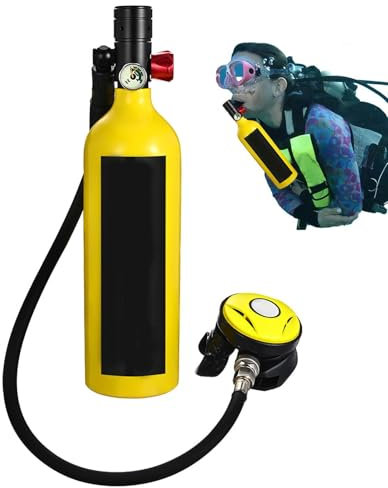 Réservoir sous-marin de 15 minutes, appareil de réservoir de plongée 1 L, système de plongée Air Buddy, temps de respiration sous-marine de 15 minutes, compact et léger, 2140 g, parfait pour homme et