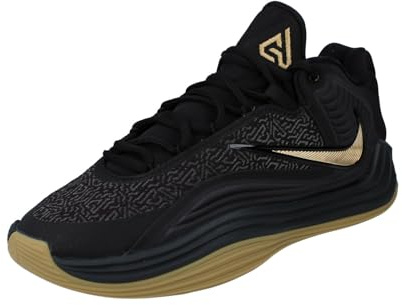 Nike Herren Giannis Freak 7 Basketballschuh, Black/Metallic Gold/Off Noir, 42