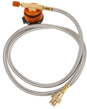 LIFKOME Adaptador De Tanque De Gas Con Manguera De Extensión, Convertidor De Portátil, Adaptador De Gas Para Camping Con Manguera, 1 Juego