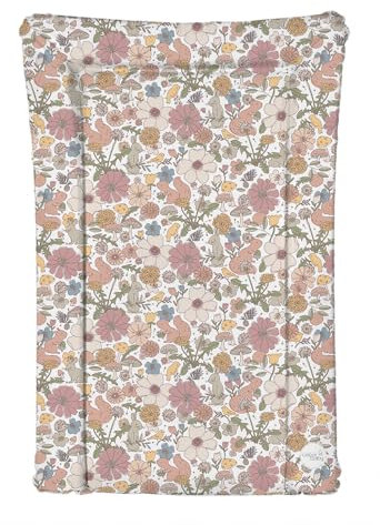 Fasciatoio impermeabile con bordi rialzati, unisex, 46 x 73 cm, motivo: arcobaleno o fiori (floreale)