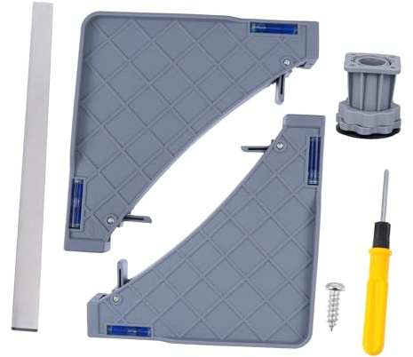 KOCKSHION Movable Edelstahl Kühlschrank Sockel Mit Verstellbaren Füßen Stabiler Stand Für Waschmaschinen Wäschetrockner Und Kühlschränke Für Unebene Böden Leicht Zu Montieren