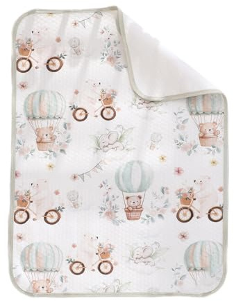 Wickelunterlage Für Babys Saugfähig, Weich und atmungsaktiv, Auslaufsicher | Wasserdichter Wickelauflagenbezug Bettnässen-Lösung, Schutz für die ganze Nacht im Stubenwagen, Babyzimmer-Ausstattung,