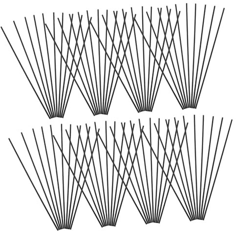 SOLUSTRE 100stücke Schwarze Duftstäbchen Nachfüllset Aromatherapie Diffuser Sticks Aus Faser Für Ätherische Öle Zur Raumbeduftung in Bad Büro Spa Und Zuhause