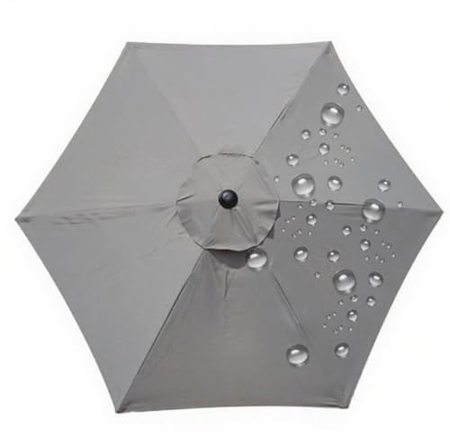 Genérico Toldo De Repuesto para Sombrilla de tela de poliéster, hexagonal Lona de recambio de 6 brazos, solo toldo para voladiza patio aire libre sombrilla