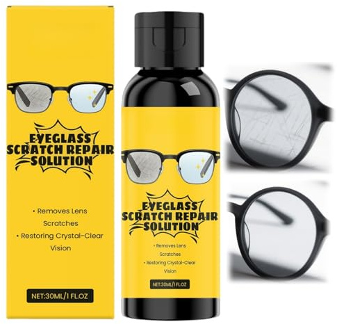 Eyeglass Scratch Remover,Glasses Lens Scratch Repair,Glasses Polishing Scratch Remover,Effective and Quick Glass Cleaner,Glass Cleaner Spray for Eyeglass,Glass Lens Scratch Remover for Any Glasses
