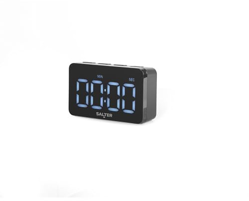 Salter Digital Kitchen Timer, LED Display, Magnetic, 99 Min 59 Sec | Countdown and stopwatch modes, loud alarm sound, freestanding or fridge mount, simple button controls, compact size