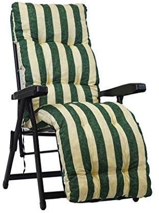 TECNOWEB Cuscino Imbottito per Sdraio con poggiapiedi (160x45cmx10cm) - 100% Made in Italy - Ricambio Cuscino Ideale per Sdraio da Giardino - Disponibili Diversi Colori