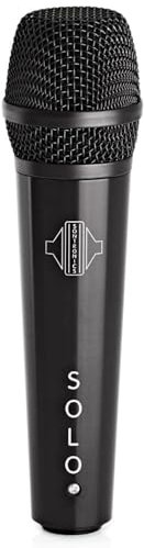 Sontronics SOLO Supercardioid Dynamic Handheld Vocal Microphone. High Output, Built-In Pop Filter, Mic Clip and Storage Pouch. Excellent Off-Axis Rejection, 3-Pin XLR Made in UK