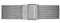 Daniel Wellington Petite Sterling, Correa Reloj Plateado, 14mm, Metálico, para Mujer