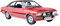 TOURING MODELCARS® Modellauto Opel Commodore B GS/E Coupé 1975 Rot