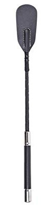 POHOVE Pferdepeitsche mit PU-Leder, Leder-Sprungschläger, Reitgerte, englische Peitsche mit echtem Leder, für Outdoor-Sport, Reitsport