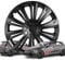 Walser Premium Radkappen Racer, 4er Set Radkappen Auszeichnung Sehr Gut*, Radzierblenden 16 Zoll, Radblenden für Alufelgen Stahlfelgen, Auto Radzierblende schwarz - Made in Europe