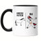 Hey!Print Andere Väter Du Tasse Schwarz bester Vater Papa Einhorn Lustig Geburtstag Vatertag Sohn Tochter Geschenk
