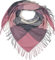 styleBREAKER Damen XXL Schal mit mehrfarbigem Karo Muster und Fransen, warmes Winter Tuch, Deckenschal 01017116, Farbe:Rose-Grau-Creme