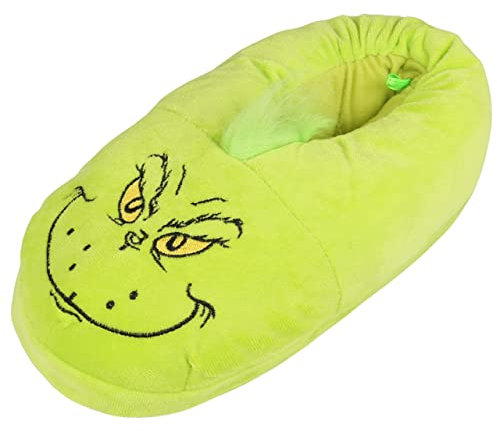 Grinch Damenhausschuhe/Hausschuhe, warm, weich, grün 36-38 EU