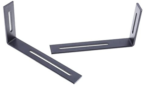Tofficu 2pcs Shelf Bracket Book Shelfs Book Shelve L-Shaped Bracket Furniture Fastener Metal Corner Brackets Right Angle Bracket Joint Corner Brace 90 Degree Corner Bracket L Corner Brace