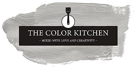 THE COLOR KITCHEN helle Wandfarbe - Malerfarbe für Wohnzimmer und Schlafzimmer - matte Innenfarbe in Grau - 5l Deckfarbe in TCK1009
