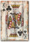 Kunstdruck auf Leinwand, Motiv: King of Clubs, Spielzimmer, Wandkunstdruck, Wanddekoration, Poster mit gerahmt