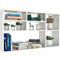 KUBUTKU Hängeregal Wandregal 60x100x21 cm Bücherregal Mordern Design Deko Regal für Wohnzimmer Schlafzimmer Büro und Küche (Weiß)