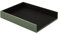 Eglooh - Minerva - Paper Tray for Desk and Office Leather Green - A4 Document Tray, Letter Organiser - cm 32 x 24,2 x H.5 - Entirely Made in Italy