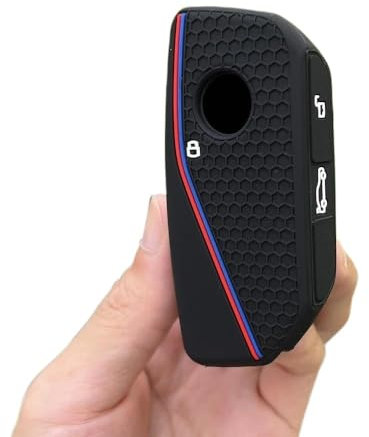 VCLUST Autoschlüssel Schutzhülle Silikon Auto Schlüssel Fall Abdeckung Schützen Shell Fob Für BMW I7 X7 G07 LCI IX I20 X1 U11 7 Serie G70 G09 Für XM U06 G81 M3 Schlüssel Zubehör Schlüsselgehäuse