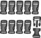 GVPOELR klickverschluss 10 Stück, Side Squeeze Buckle Ersatz Steckschnalle, Plastikschnalle für Gurtband, in Schwarz, Schnalle Reparatur, Größen zur Auswahl: 20mm, für Ersatz Steckverschluss