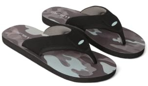 Animal Jekyl Flip-Flops für Herren - leichte und bequeme Slip-on Schuhe mit weich oberen Riemen. Perfekt am Strand, Schwimbad, auf Urlaub Anthrazitgrau (02) Herren-Schuhgröße 42 EU