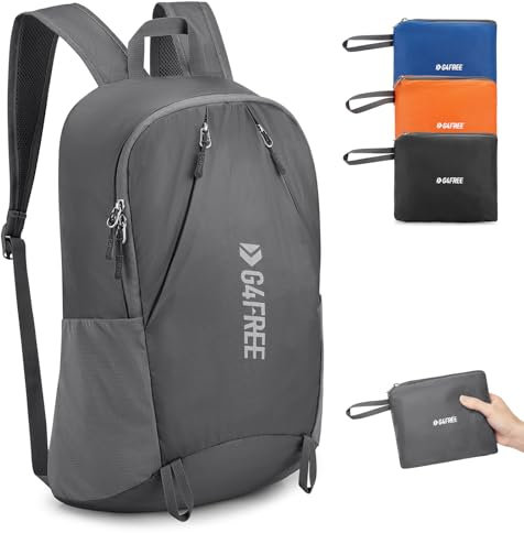 G4Free 24L faltbarer Rucksack, ultraleichter, verstaubarer Wanderrucksack, Reise-Tagesrucksack, Unisex, Wandern, Outdoor