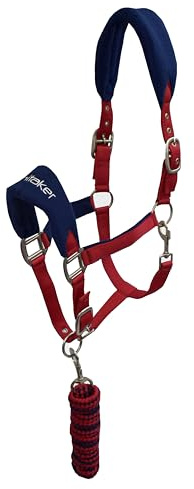 John Whitaker Unisex Club Halfter und Führstrick Set Red Cob