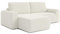 AXLIVING Sofa 250 cm Breit mit Schlaffunktion Otterton in Creme L