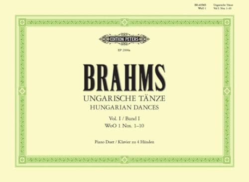 Ungarische Tänze (original) Band 1: für Klavier zu vier Händen (Edition Peters, 1, Band 1)