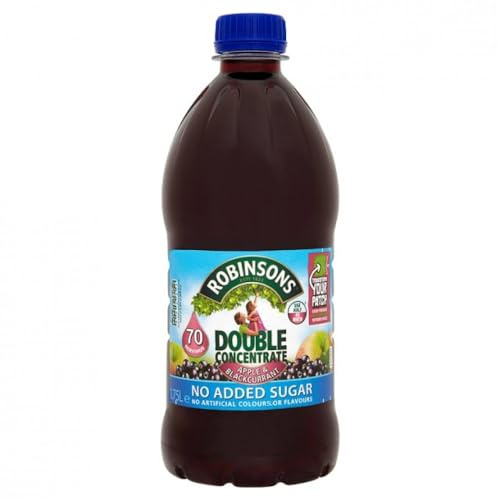 Robinsons Squash Double Concentrate 1.75 Litres Apple and Blackcurrant Ref A02116 - Pack 2