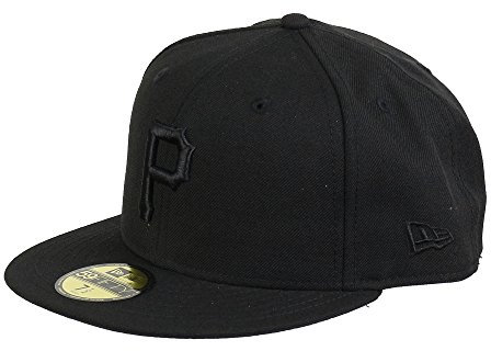 New Era Pittsburgh Pirates Black on Black 59fifty Basecap - 7 1/2-60cm (XL)