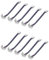 SIENOC 10er Pack Schnellverbinder Verbinder Adapter für LED RGB Stripe 5050 KABEL Connector