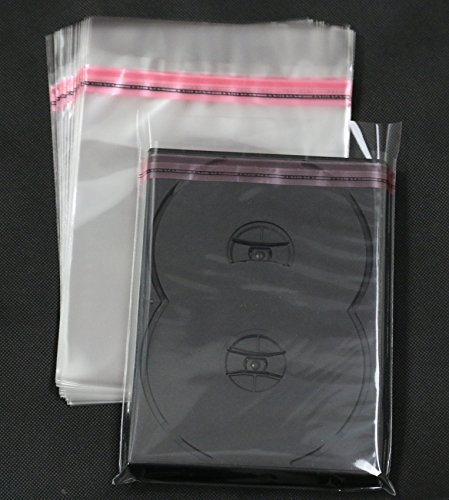 Steelbook DVD Box Schutzhüllen aus Folie mit Klappe und Adhäsionsverschluss bis 15 mm Shell (400 St.)